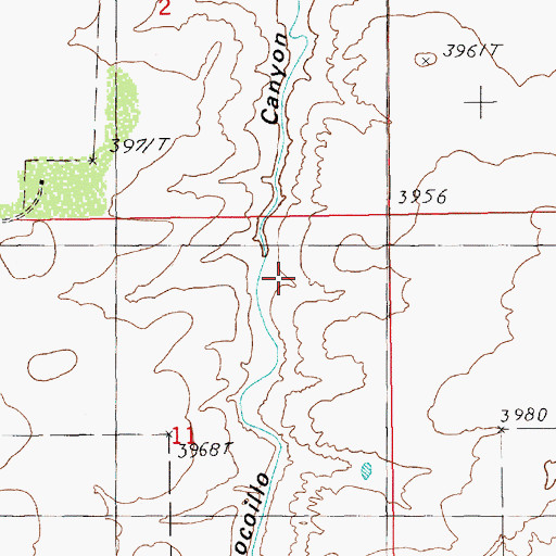 Topographic Map of 05393 Water Well, NM