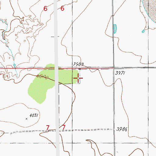 Topographic Map of 05391 Water Well, NM
