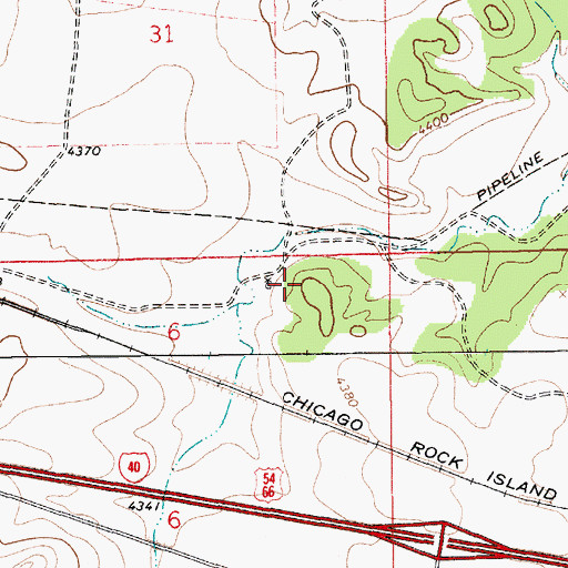 Topographic Map of 05085 Water Well, NM