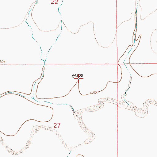 Topographic Map of 10106 Water Well, NM
