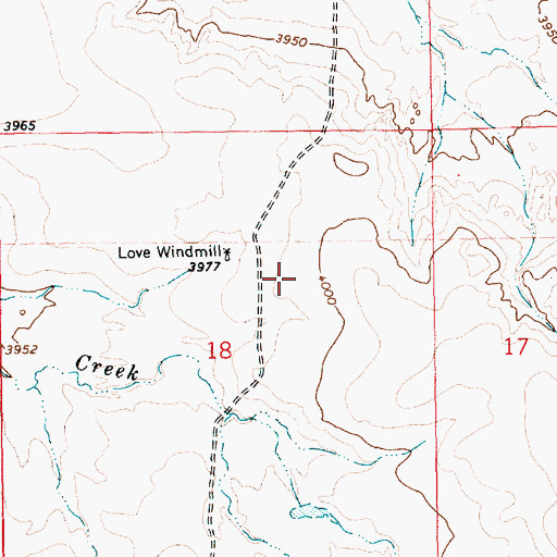 Topographic Map of 05232 Water Well, NM
