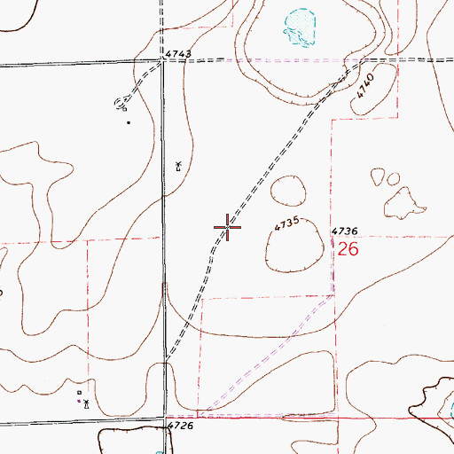 Topographic Map of 10501 Water Well, NM