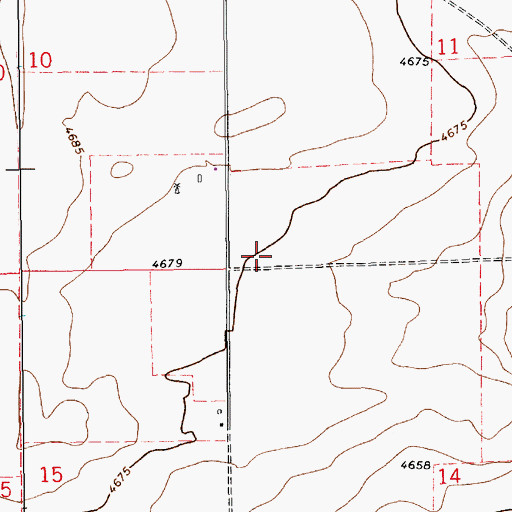 Topographic Map of 10630 Water Well, NM