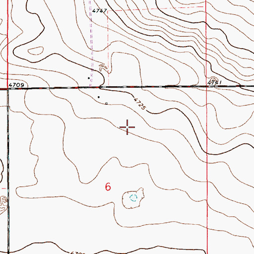 Topographic Map of 10523 Water Well, NM