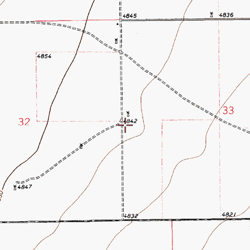 Topographic Map of 10243 Water Well, NM