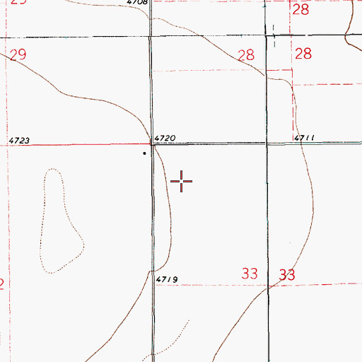 Topographic Map of 10623 Water Well, NM