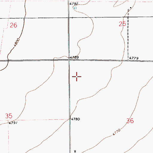 Topographic Map of 10246 Water Well, NM