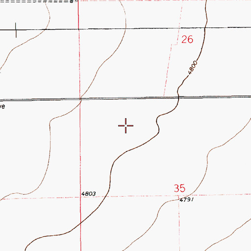 Topographic Map of 10245 Water Well, NM