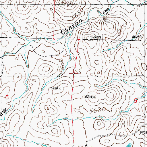 Topographic Map of 01507 Water Well, NM
