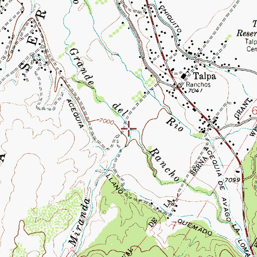 Topographic Map of Arroyo Miranda, NM