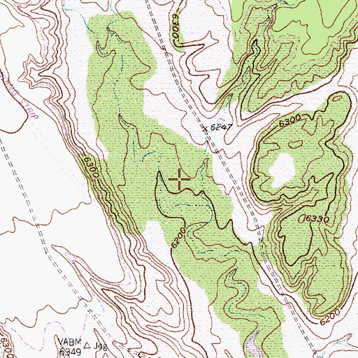Topographic Map of Canjilon Creek, NM