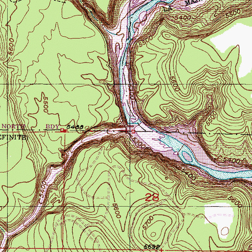 Topographic Map of Cochiti Canyon, NM