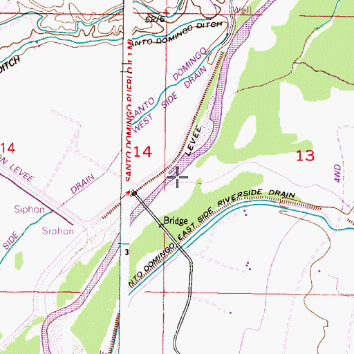 Topographic Map of Galisteo Creek, NM