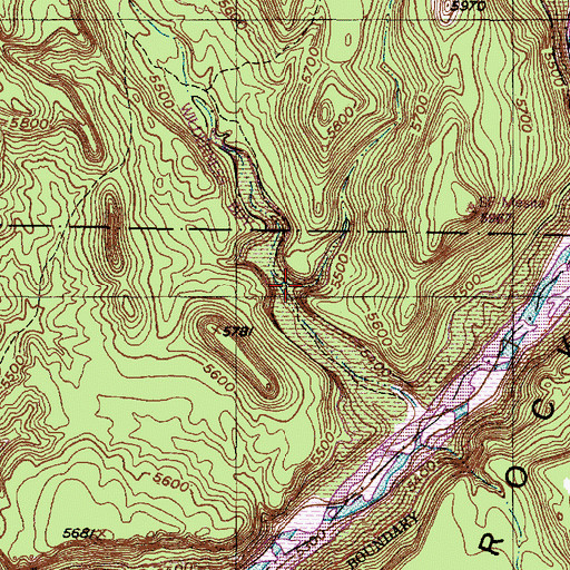 Topographic Map of Hondo Canyon, NM