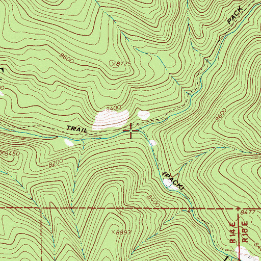 Topographic Map of La Junta Creek, NM