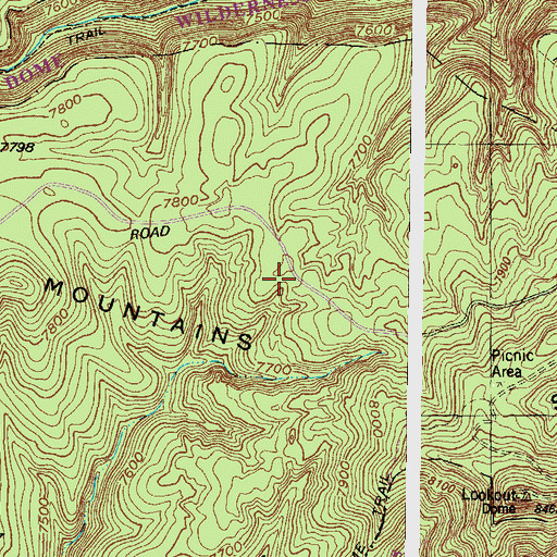 Topographic Map of San Miguel Mountains, NM
