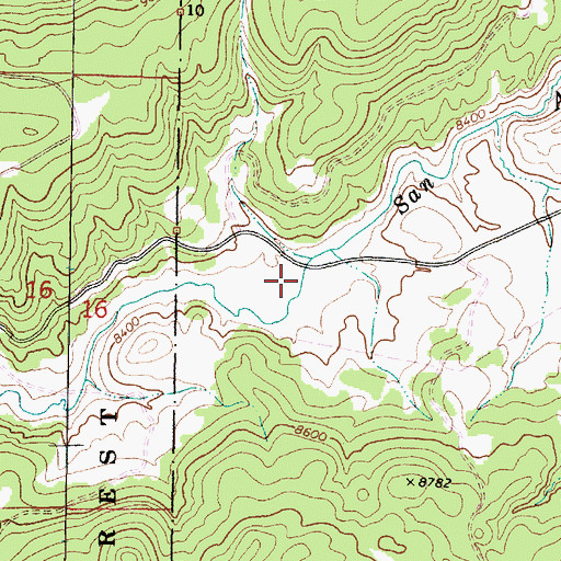 Topographic Map of Valle San Antonio, NM