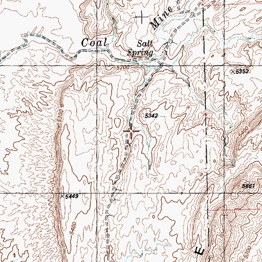 Topographic Map of Agency Coal Mine, NM