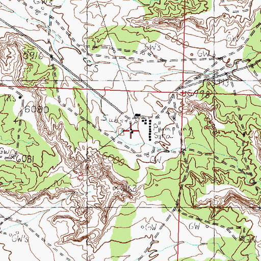 Topographic Map of Angel Peak Compression Station, NM