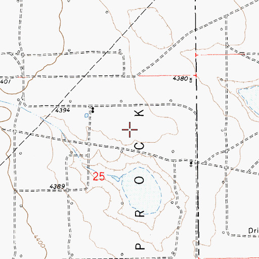 Topographic Map of Caprock Oil Field, NM