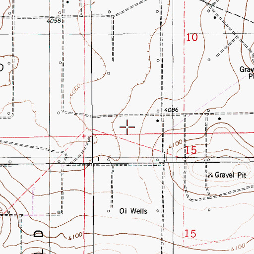 Topographic Map of Cato Oil Field, NM