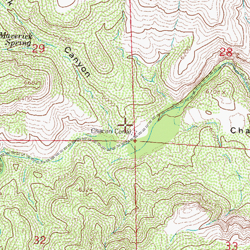 Topographic Map of Chacon Corral, NM