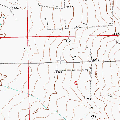 Topographic Map of Drinkard Oil Field, NM