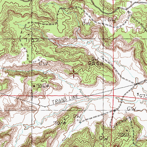 Topographic Map of Escrito Oil Field, NM