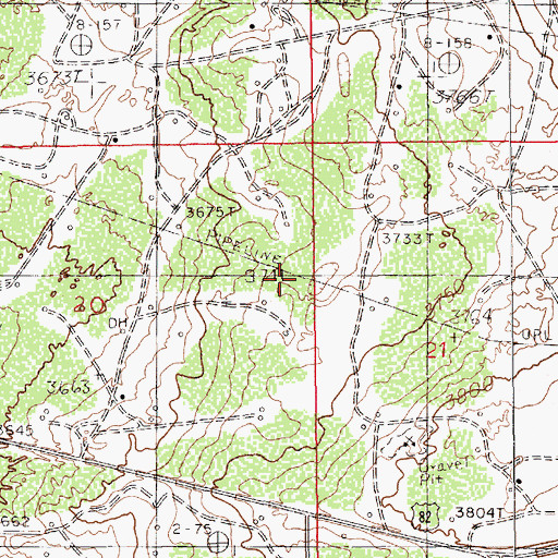 Topographic Map of Fren Oil Field, NM