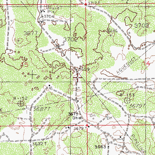 Topographic Map of Greyburg Jackson Oil Field, NM