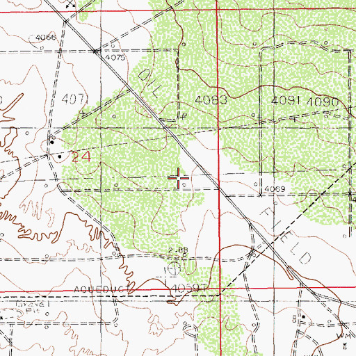 Topographic Map of Maljamar Oil Field, NM