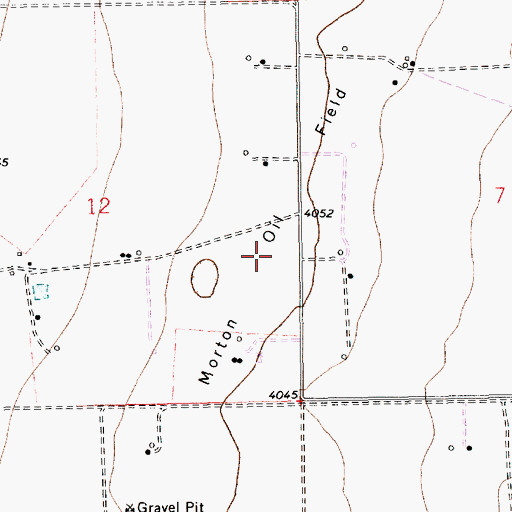 Topographic Map of Morton Oil Field, NM