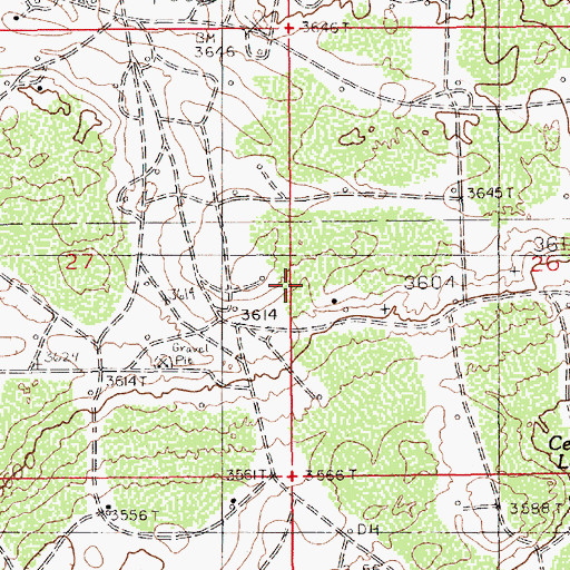 Topographic Map of Premier Oil Field, NM