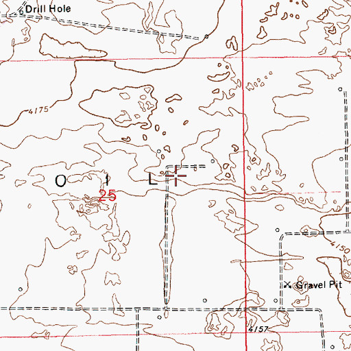 Topographic Map of Todd Oil Field, NM
