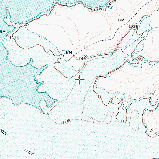 Topographic Map of Pearce Canyon, AZ