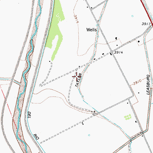 Topographic Map of Doa Ana County, NM