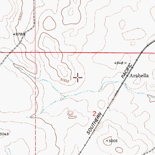Topographic Map of Guadalupe County, NM