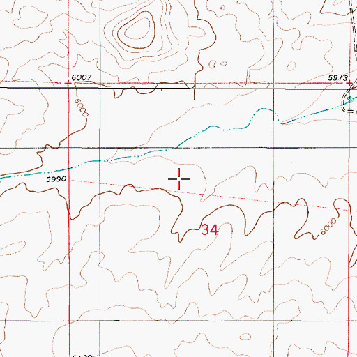 Topographic Map of Lincoln County, NM