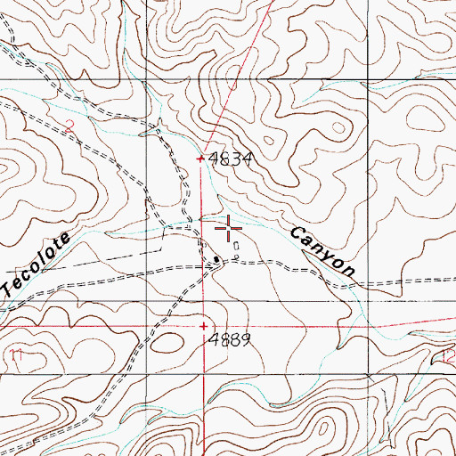 Topographic Map of Lincoln County Livestock Company, NM