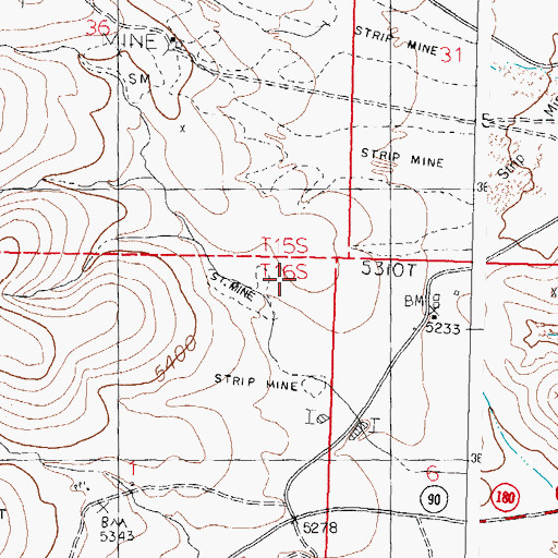 Topographic Map of Gold Dust Camp, NM