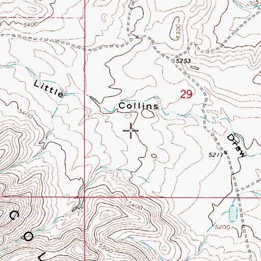 Topographic Map of Cunape, NM