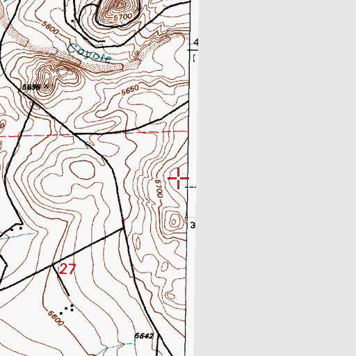 Topographic Map of Clear Water Spring, NM