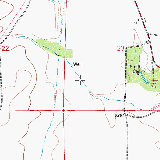 Topographic Map of Castle Spring, NM