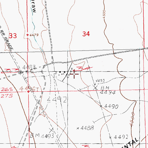 Topographic Map of Victorio Cattle Company, NM