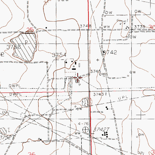 Topographic Map of Maddox Power Campany, NM