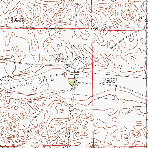 Topographic Map of Blackwater Land and Cattle Company, NM