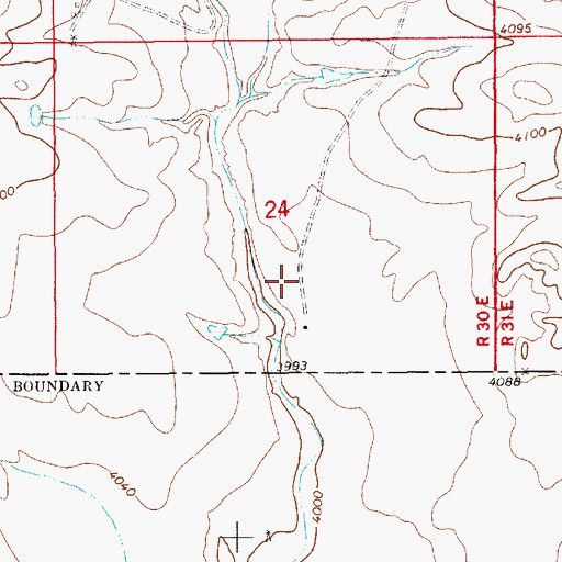 Topographic Map of Holmes, NM