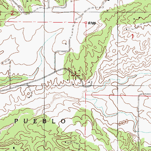 Topographic Map of Mee, NM