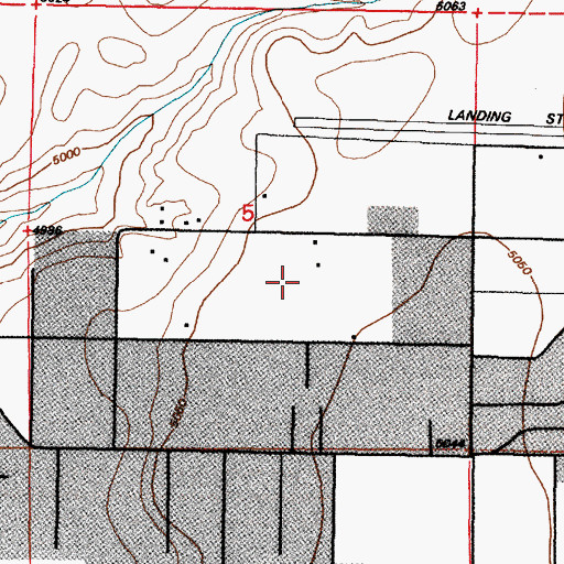 Topographic Map of Mission Park, NM