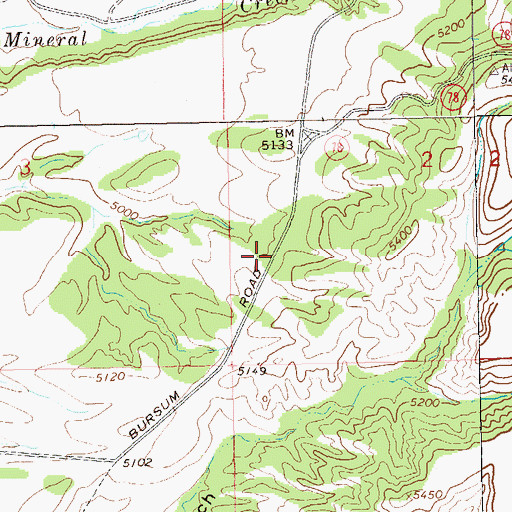 Topographic Map of North Alkali Flat, NM